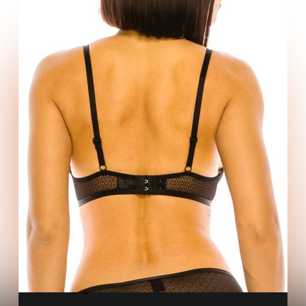 NWT Black Lace Bra/Bralette - Picture 3 of 4
